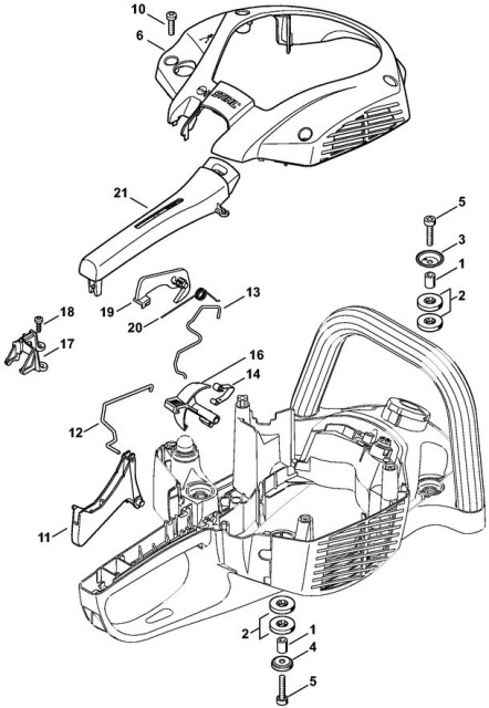 Stihl HS56C-E Av System & Throttle Control Parts | Stihl HS56C-E